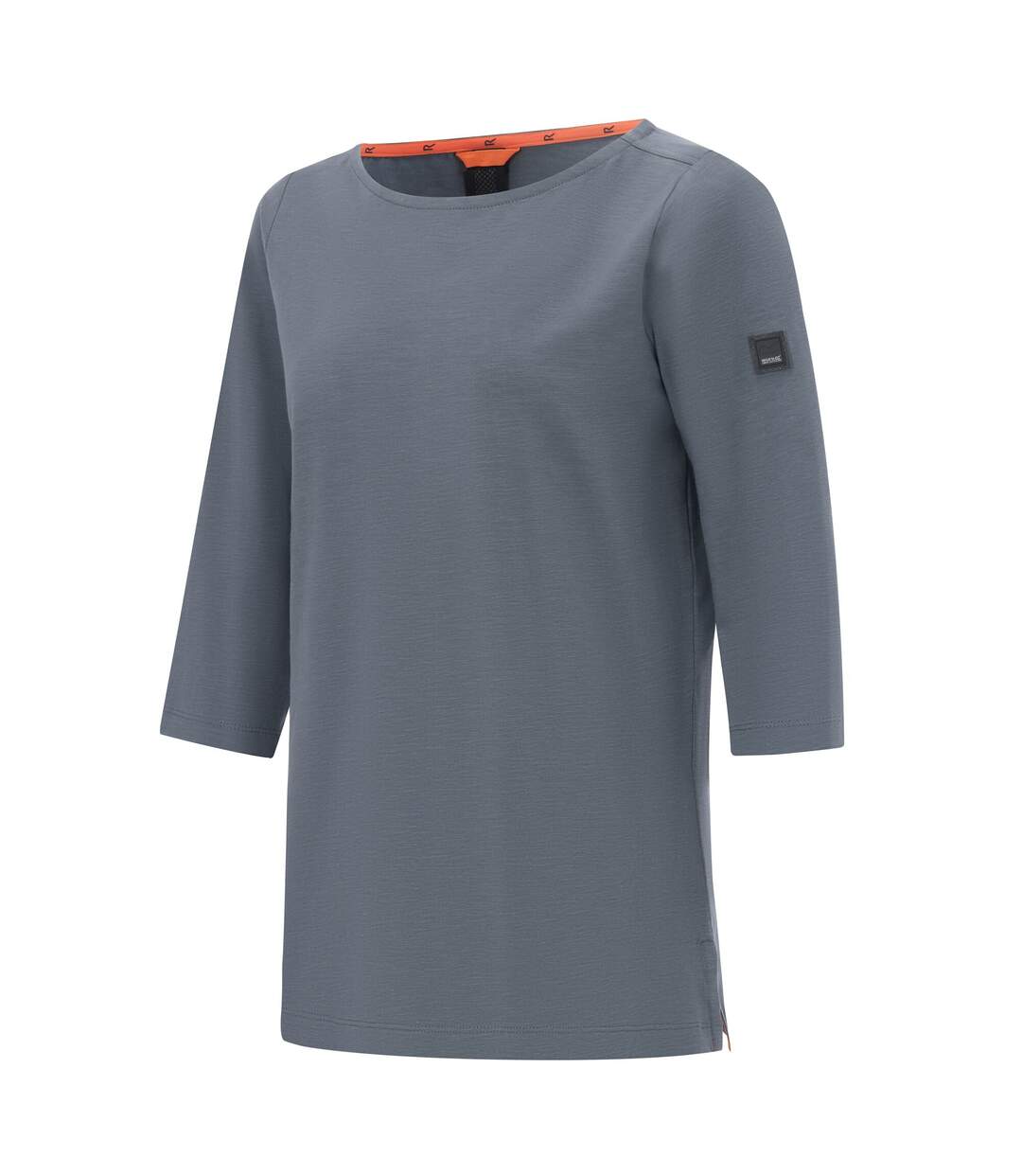 T-shirt Pevia Femme Gris Foncé Chiné Regatta-4