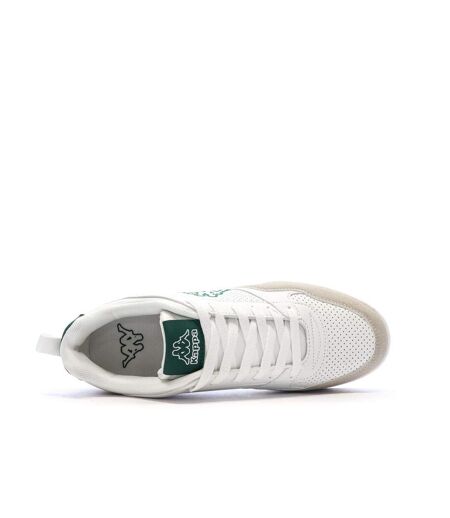 Baskets blanches/beiges/vert homme kappa logo manis