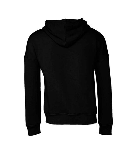 Unisex adult sponge fleece hoodie black Bella + Canvas