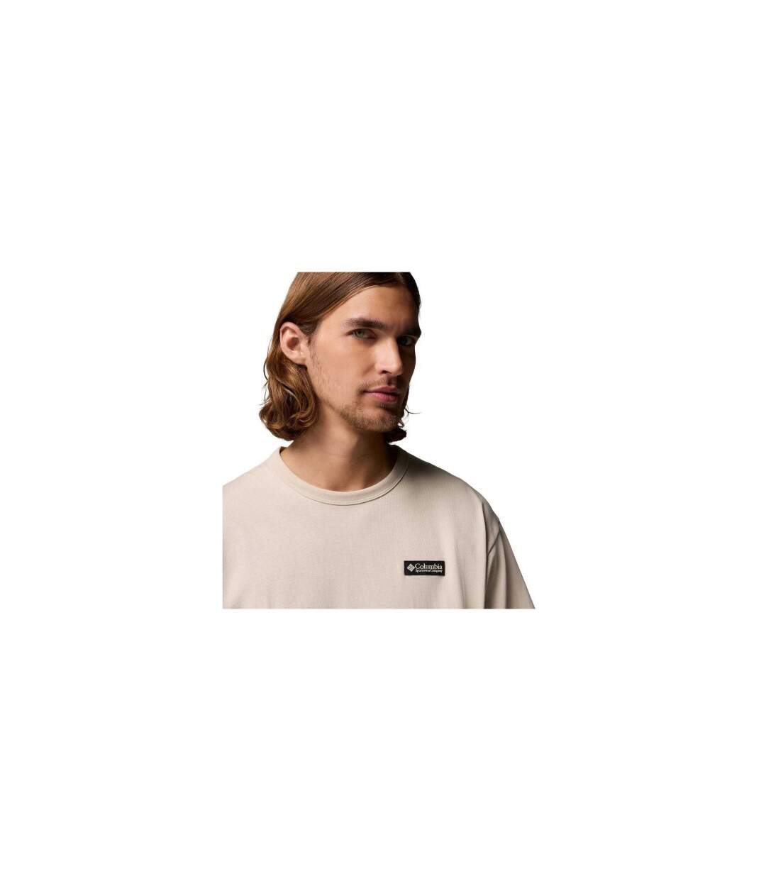 T-shirt Motif/style Logo Dans Le Dos Icon Homme Taupe Columbia-1