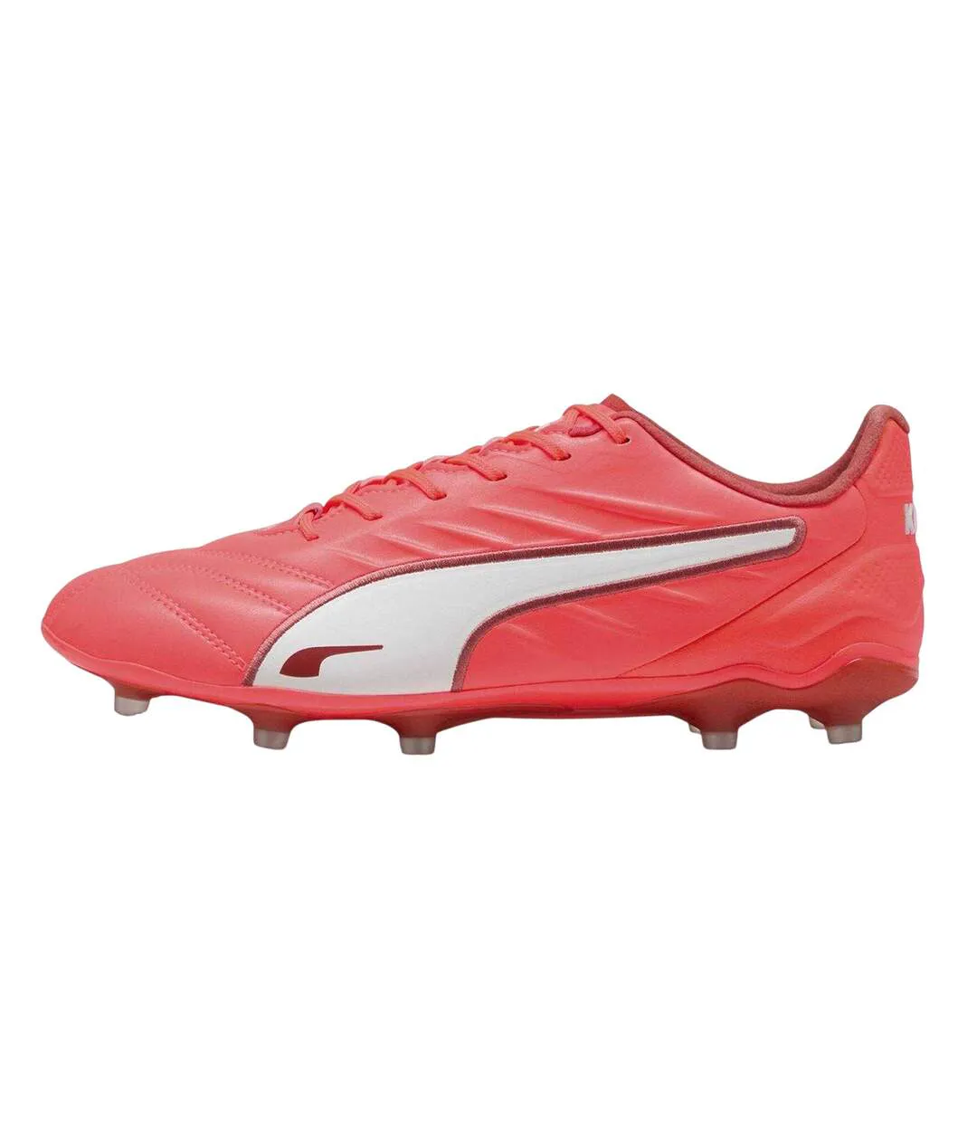 Mens King Pro Firm Ground Football Boots Glowing Red Puma-2