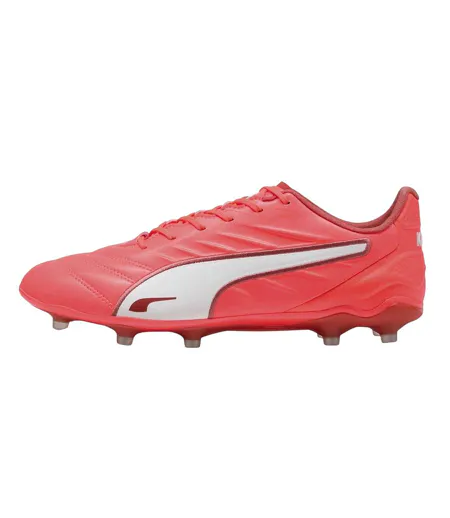 Mens King Pro Firm Ground Football Boots Glowing Red Puma