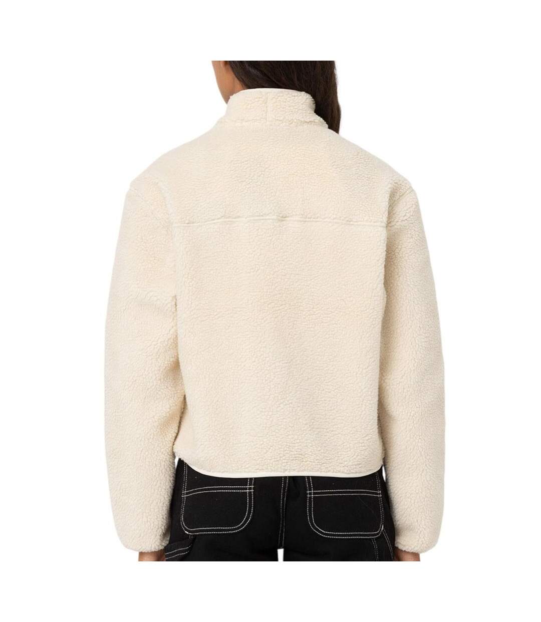 Veste blanches femme dickies mount hope fleece-2
