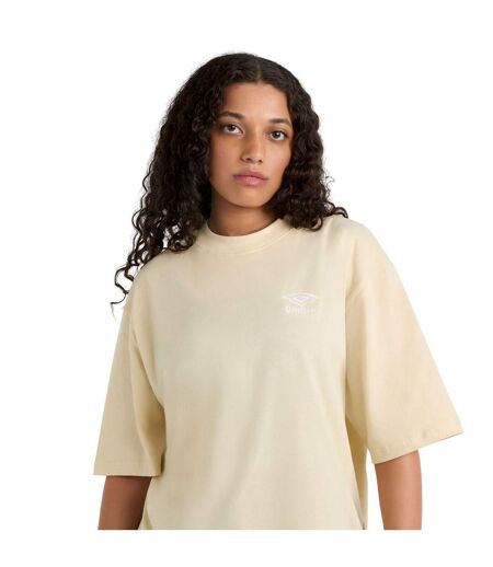 Umbro Womens/Ladies Core Oversized T-Shirt (Biscotti/White)