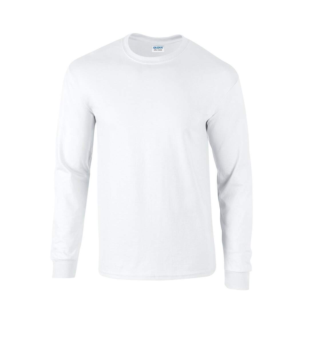 T-shirt Manches Longues Adulte Blanc Gildan-1