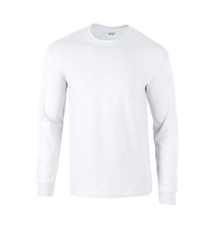 T-shirt Manches Longues Adulte Blanc Gildan