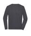 Pull classique col rond - Homme - JN1314 - gris anthracite
