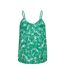 Débardeur blanc/vert femme only button singlet-1