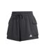 Short À Poches Femme Noir Blanc Adidas-1