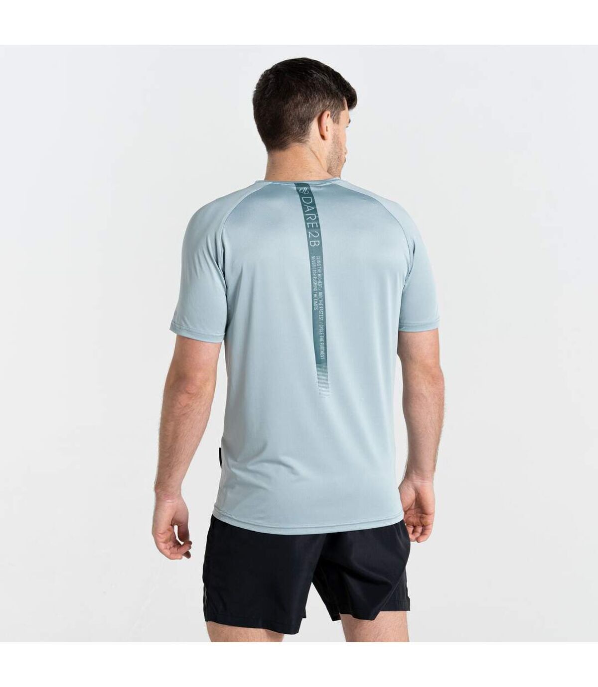 Dare 2B Mens Escalation Logo Fitness T-Shirt (Slate Grey)