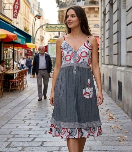 MAYFLOWER ALIAN - Robe en dentelle pour femme : l'élégance fluide au tissu effet froissé