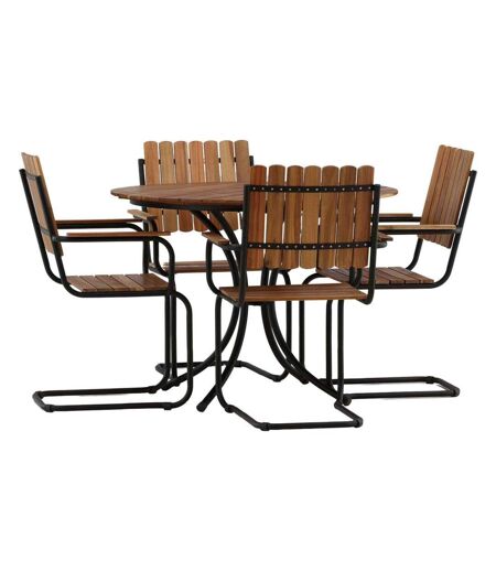 Table ronde et 4 chaises de jardin Holmsund