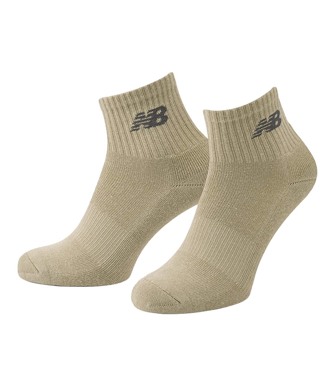 Pack Of 3  Unisex Adult Cotton Blend Ankle Socks  Neutral New Balance-2