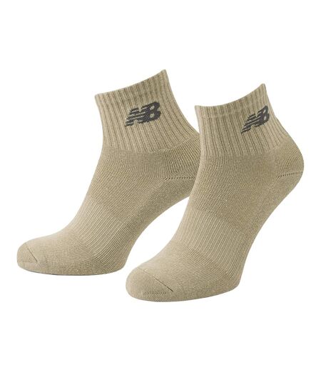 Pack Of 3  Unisex Adult Cotton Blend Ankle Socks  Neutral New Balance