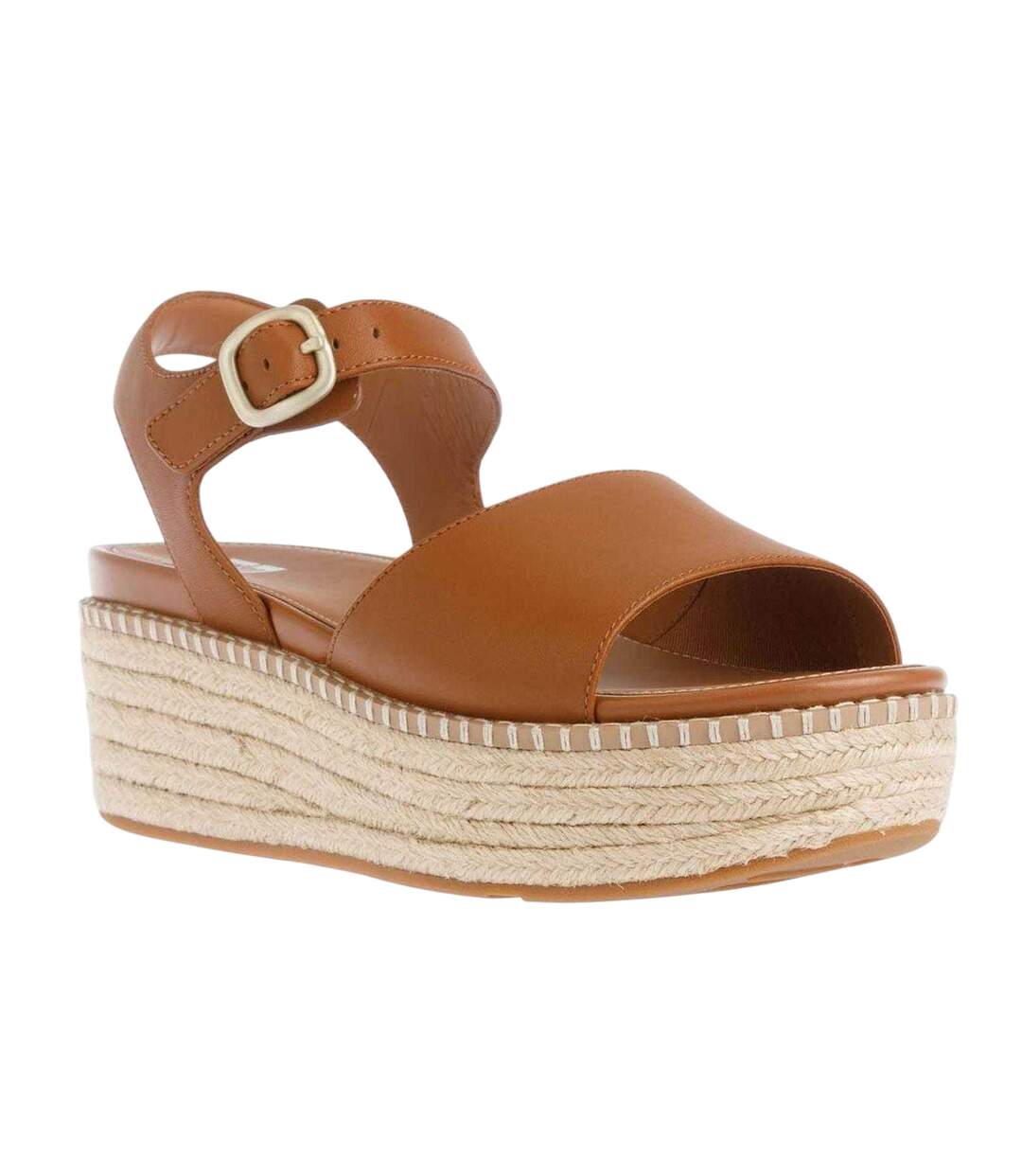 Sandales À Talons Compensés Eloise Espadrille Femme Marron Clair FitFlop-4