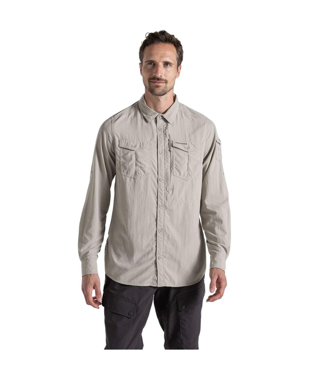 Mens adventure iii nosilife long-sleeved shirt parchment Craghoppers