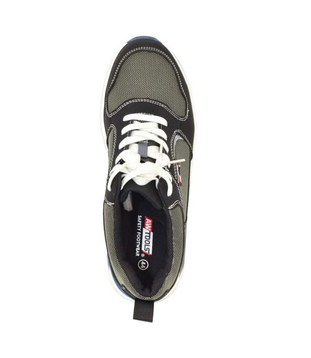 Chaussures De Sécurité Adulte Noir Blanc Bleu Néon AW Tools