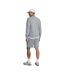 Mens Fleece Embroidered Logo Shorts Grey Lyle & Scott-3