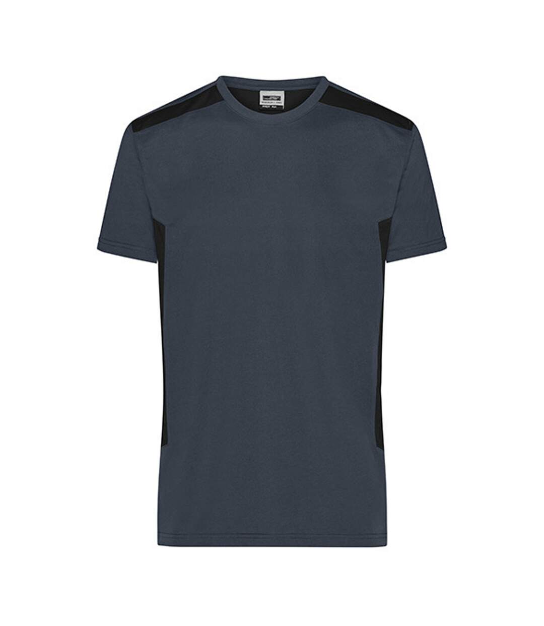 T-shirt Workwear Strong Homme Carbone Noir James And Nicholson-1
