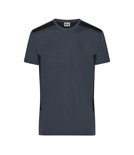 T-shirt Workwear Strong Homme Carbone Noir James And Nicholson