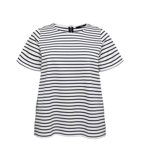 T-Shirt blanc/noir femme vero moda vmcabby
