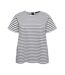 T-Shirt blanc/noir femme vero moda vmcabby-1
