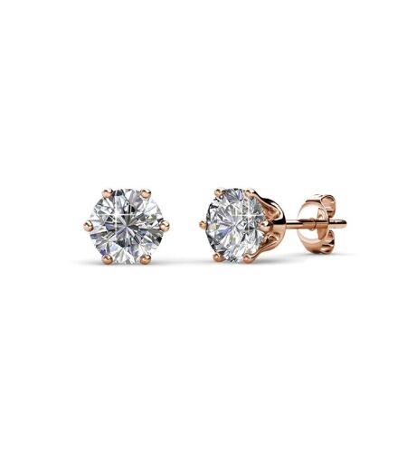 Boucles d'oreilles Solitaire L, Cristal d'Autriche