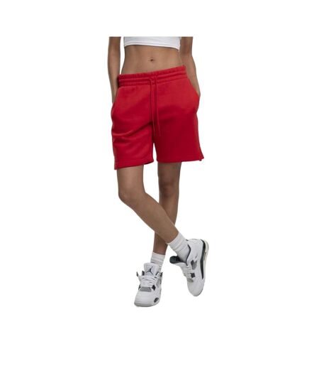 Short De Jogging Basic Femme Rouge Vif Build Your Brand