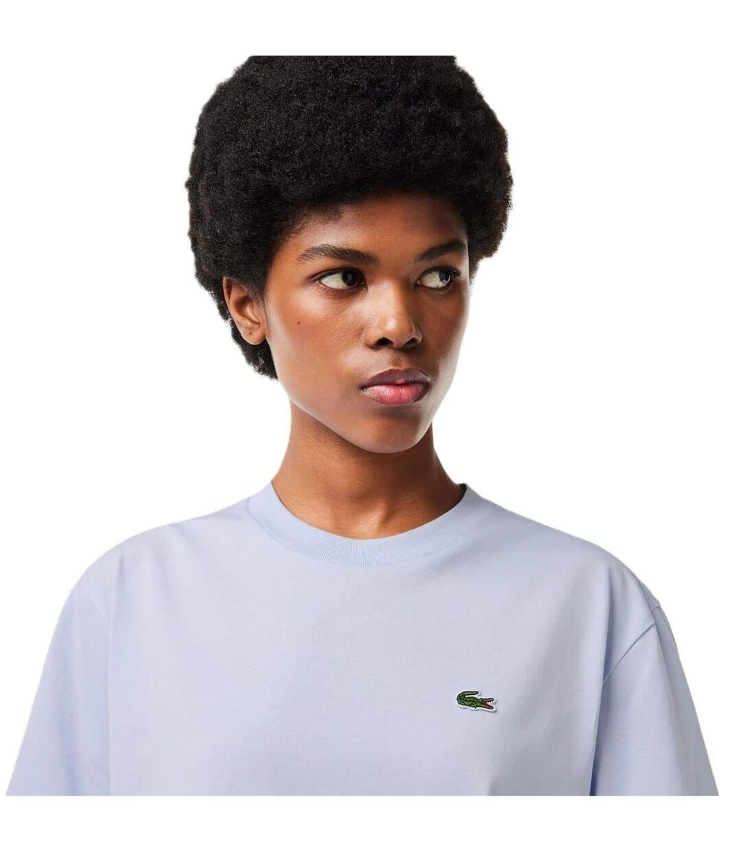 T-shirt Motif/style Logo Femme Bleu Lacoste-3