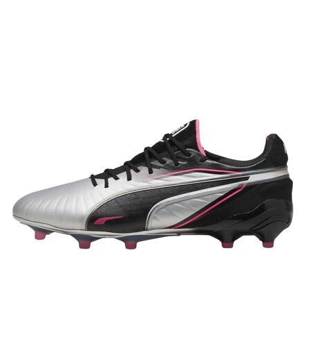 Mens King Ultimate Firm Ground Football Boots Silver Black Puma