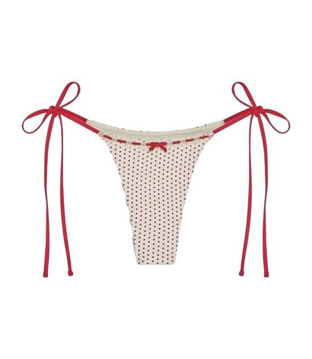 Bas De Maillot De Bain Motif/style À Pois Bella Hadid Mackenzie Femme Rouge Clair Frankies Bikinis