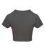 T-shirt Court Femme Gris Platine Awdis-2