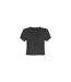 Womens/ladies Forever Is The Wind Ghost Crop Top Charcoal Amplified-2