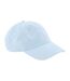 Casquette Motif/style 6 Panneaux Bleu Pastel Beechfield-1