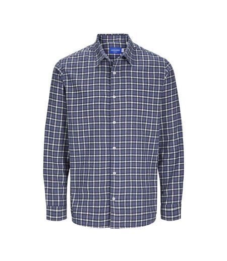 Chemise bleu à carreaux homme jack & jones 12260776 - l