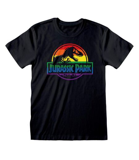 Jurassic Park Unisex Adult Pride Logo T-Shirt (Black)