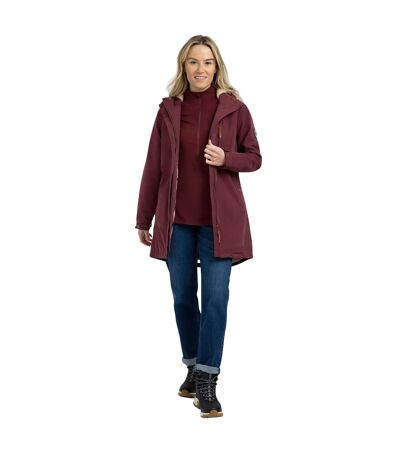 Womens/ladies Risha Tp50 Fleece Lined Waterproof Jacket Mulberry Trespass