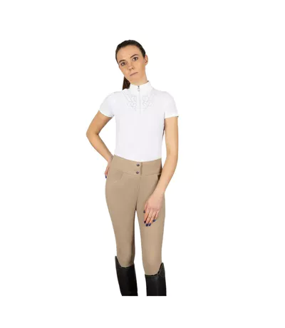 Pantalon D´équitation Style Strass Fenham Femme Taupe Coldstream