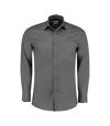 Kustom Kit Mens Long Sleeve Tailored Poplin Shirt (Graphite) - UTPC3156