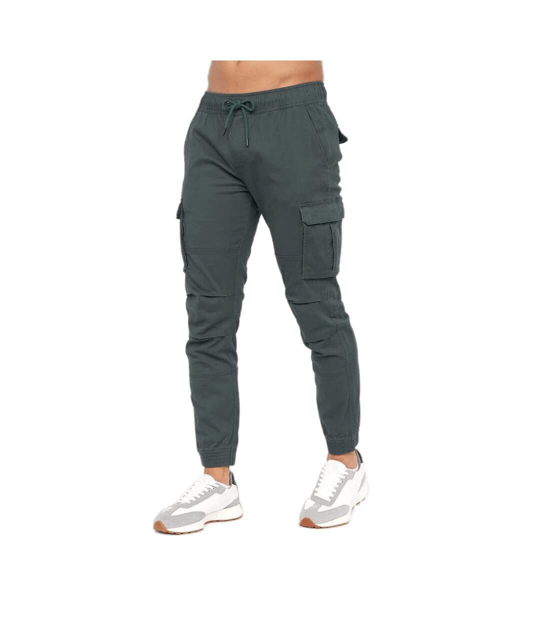 Crosshatch Mens Pendles Cargo Pants (Deep Forest)