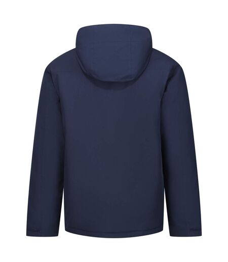Veste Imperméable Isolante À Capuche Navigate Homme Bleu Marine Gris Foncé Regatta
