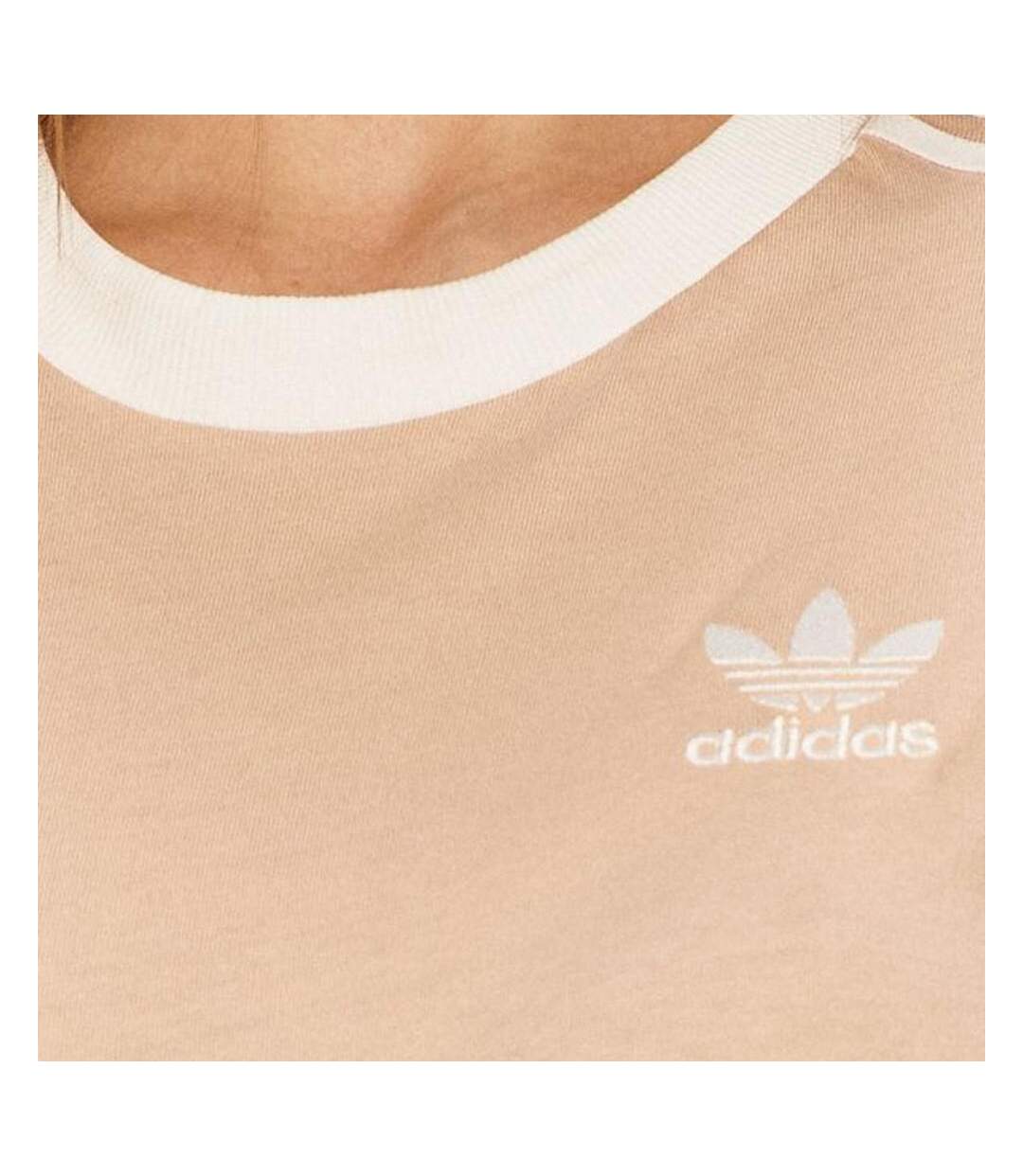 T-shirt Beige Femme Adidas Stripes - 36-3