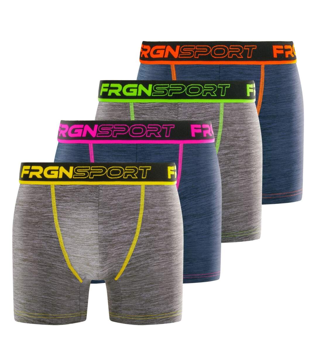 Lot de 4 boxers homme Dynamic Chiné MRK6 Freegun-1