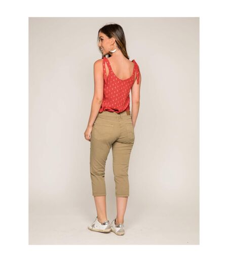 Pantacourt slim en coton stretch XETRA