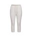 Pantalon De Jogging Motif/style Logo Femme Gris Chiné Slazenger-1