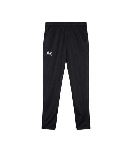 Womens/ladies Stretch Tapered Leg Jogging Bottoms Black Canterbury