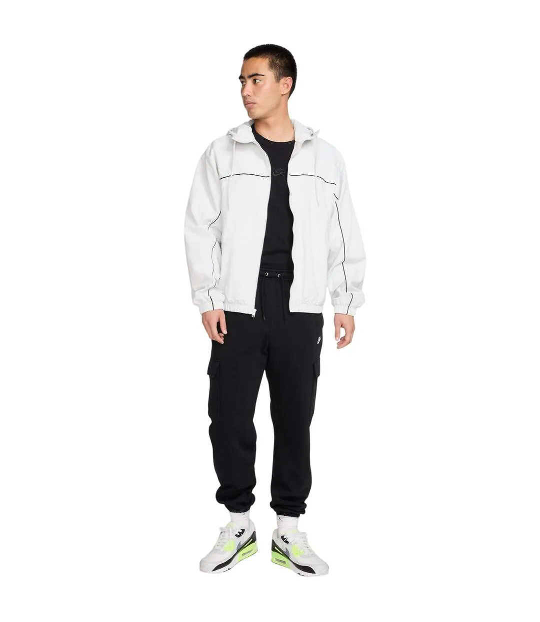 Pantalon De Jogging À Poches Sportswear Club Homme Noir Blanc Nike-1