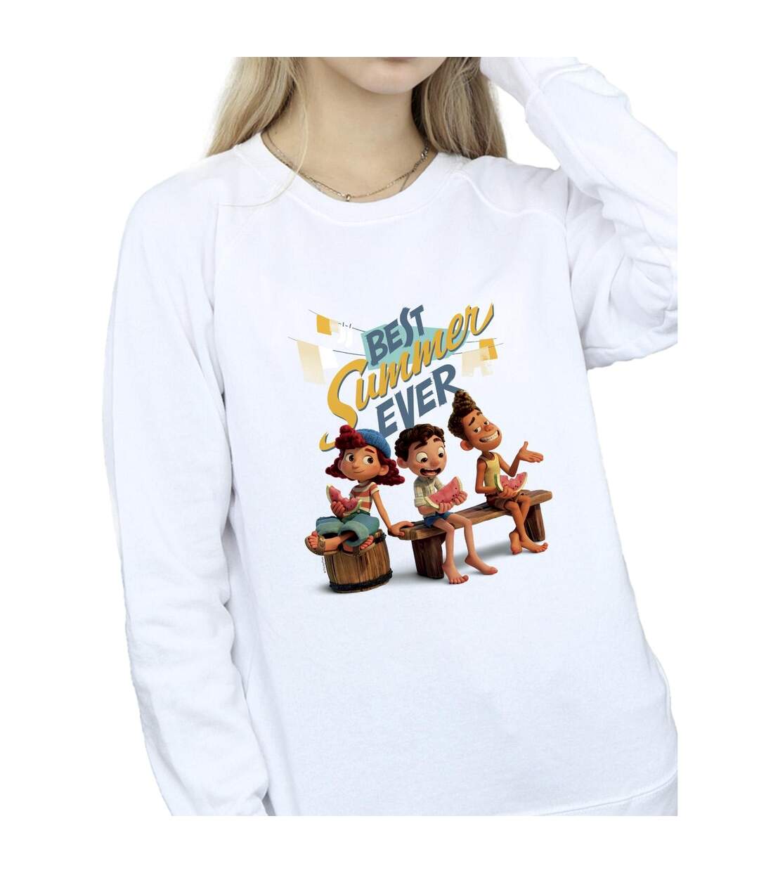 Disney Pull Best Summer Ever Womens/Ladies Luca (Blanc) - UTBI23269-3