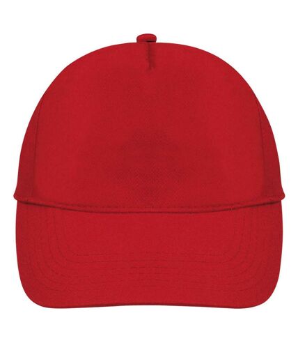 Casquette de baseball buzz unisexe rouge SOLS