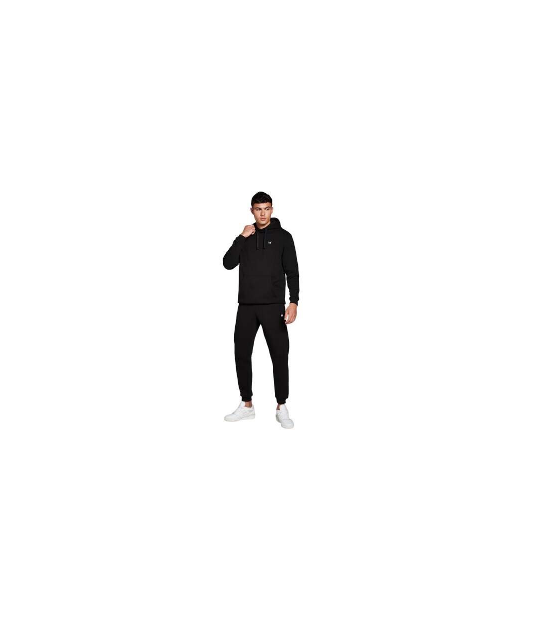 Sweat À Capuche Motif/style Logo Brodé Homme Noir MyProtein-1